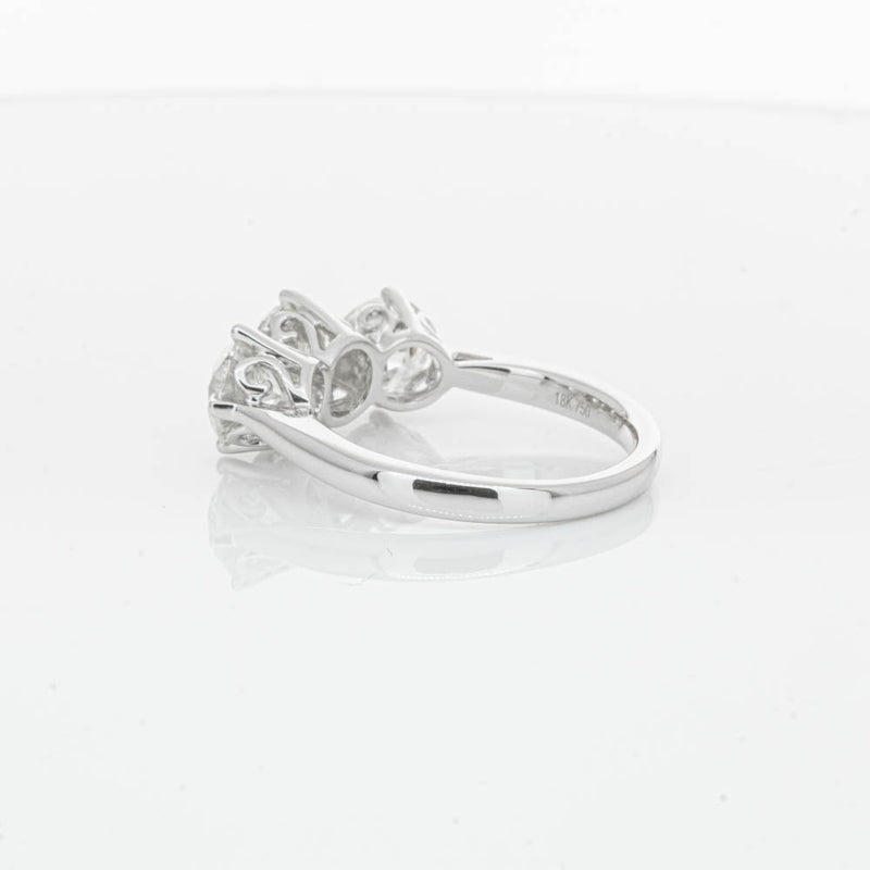 18ct White Gold 3.02ct Diamond Coronado Ring-Ring-Walker & Hall