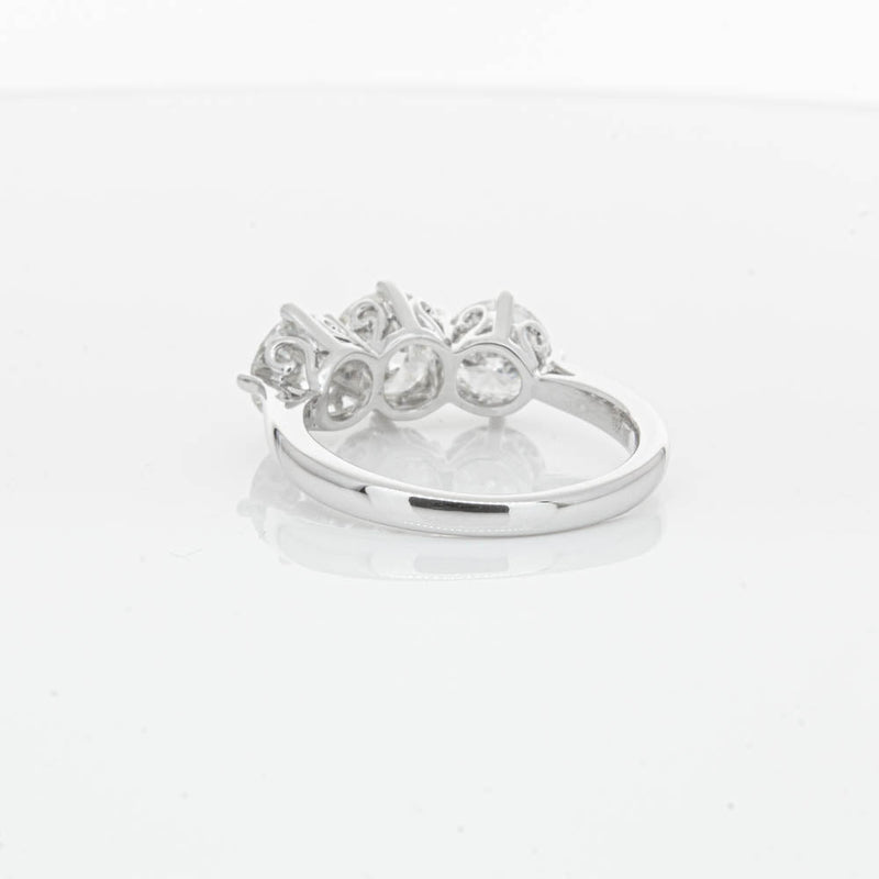 18ct White Gold 3.02ct Diamond Coronado Ring-Ring-Walker & Hall