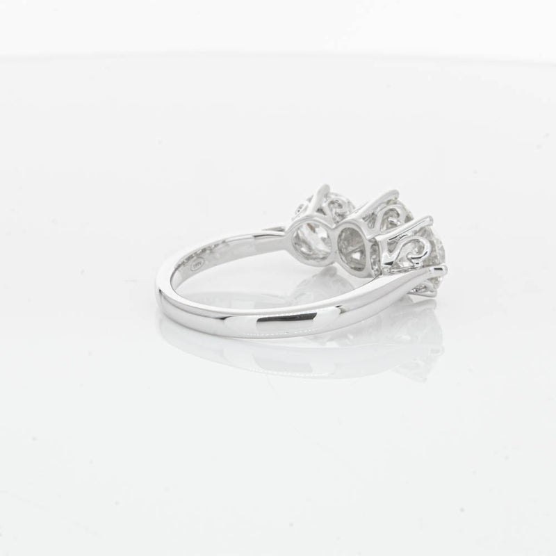 18ct White Gold 3.02ct Diamond Coronado Ring-Ring-Walker & Hall