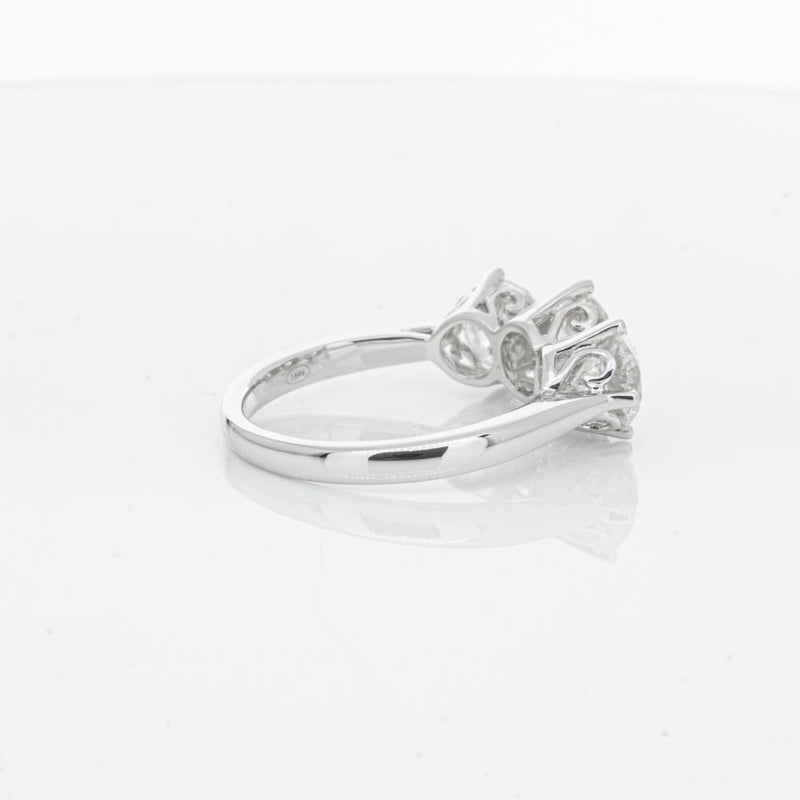 18ct White Gold 3.02ct Diamond Coronado Ring-Ring-Walker & Hall