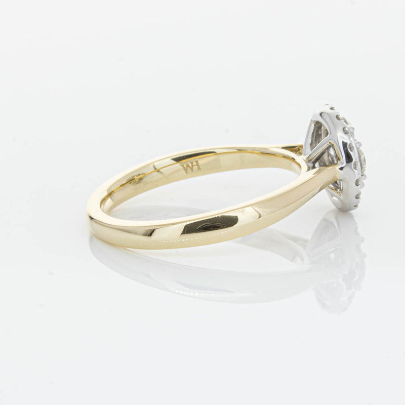 14ct Yellow Gold Diamond Saturn Ring-Ring-Walker & Hall