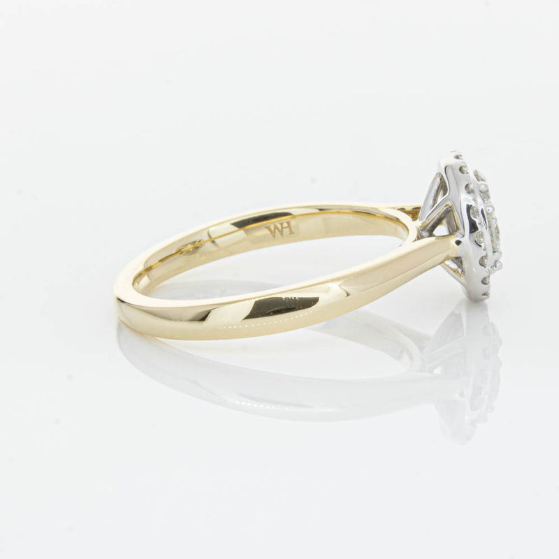 14ct Yellow Gold Diamond Saturn Ring-Ring-Walker & Hall