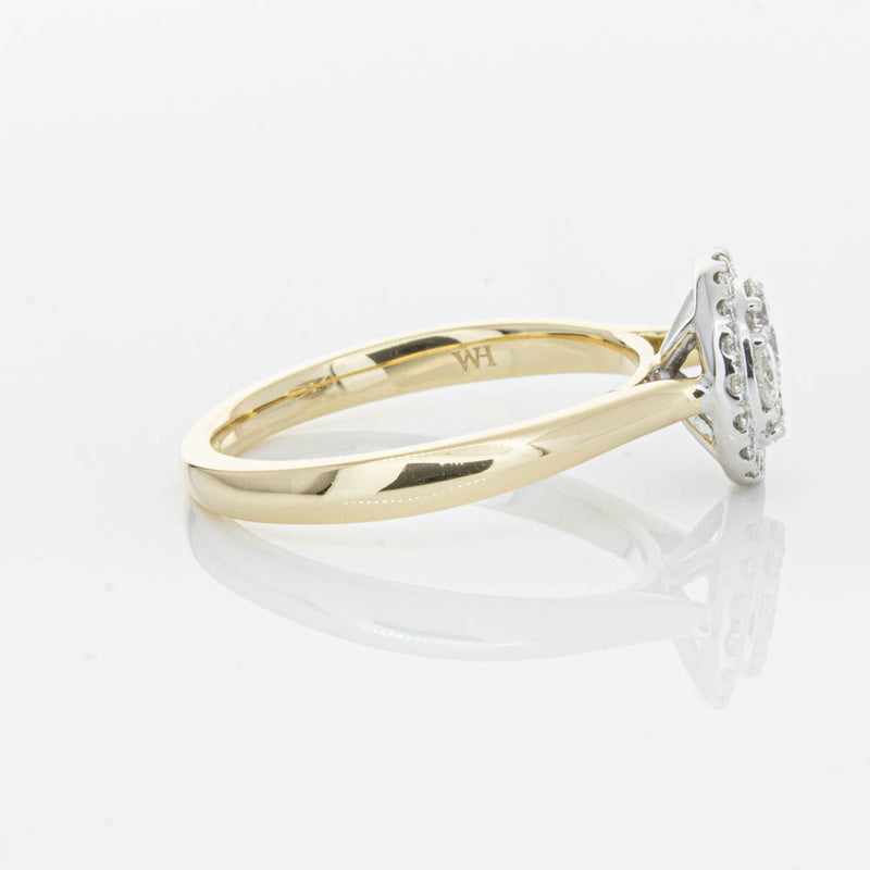 14ct Yellow Gold Diamond Saturn Ring-Ring-Walker & Hall