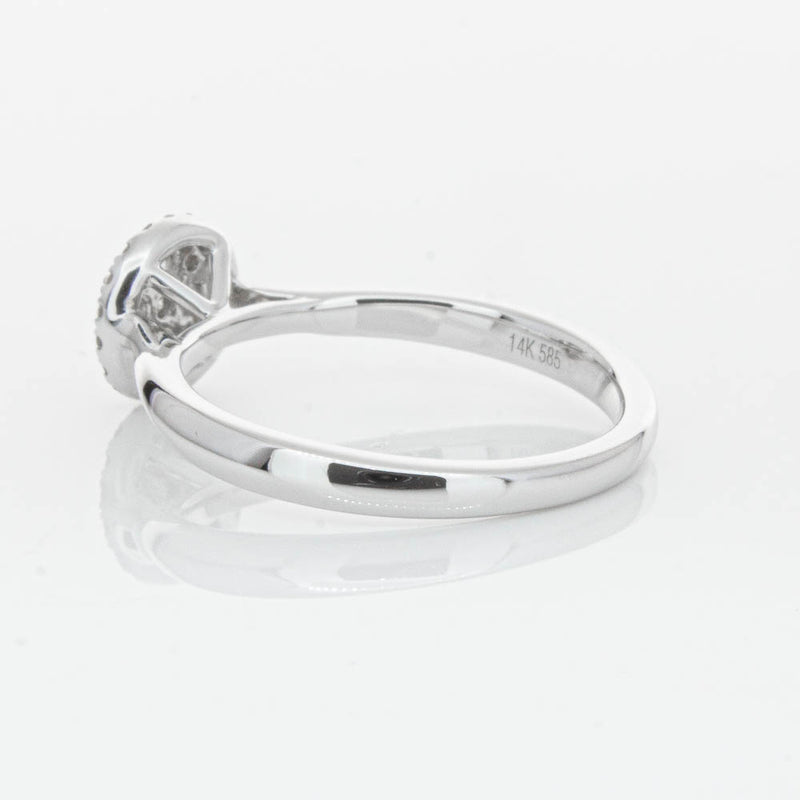 14ct White Gold Diamond Mini Saturn Ring-Ring-Walker & Hall