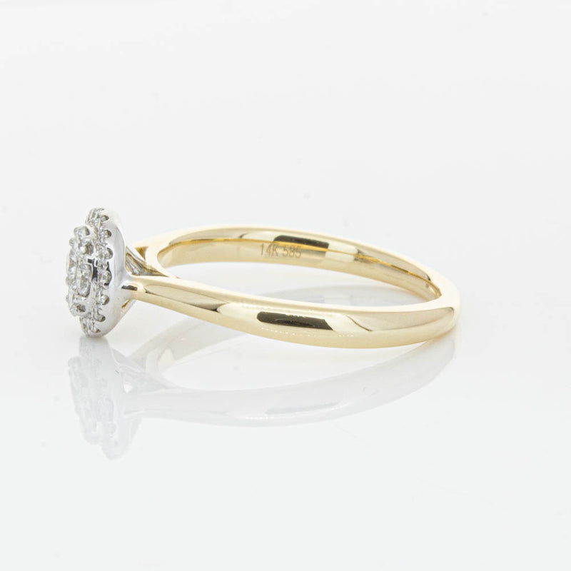 14ct Yellow Gold Diamond Mini Saturn Ring-Ring-Walker & Hall