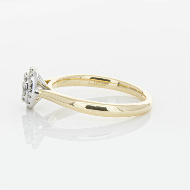 14ct Yellow Gold Diamond Mini Saturn Ring-Ring-Walker & Hall