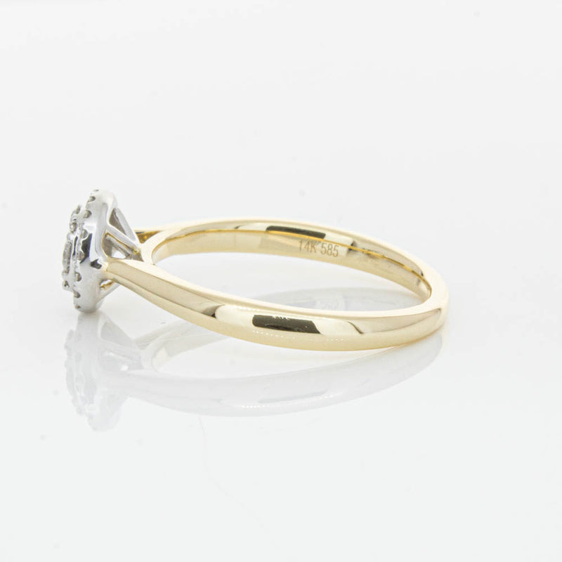 14ct Yellow Gold Diamond Mini Saturn Ring-Ring-Walker & Hall