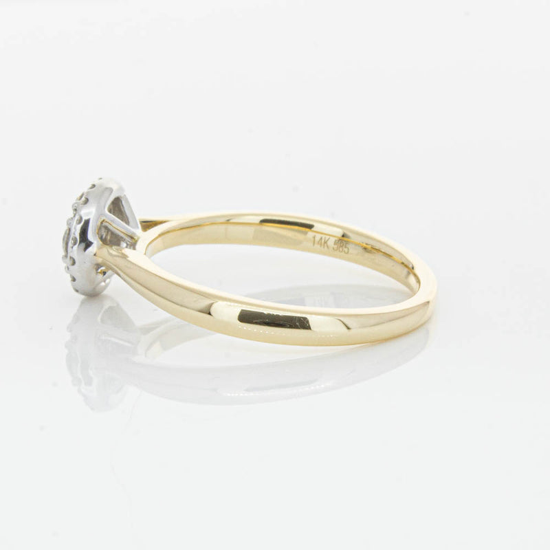 14ct Yellow Gold Diamond Mini Saturn Ring-Ring-Walker & Hall