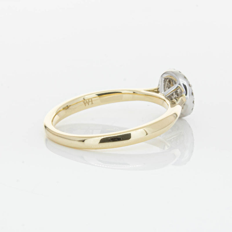 14ct Yellow Gold Diamond Mini Saturn Ring-Ring-Walker & Hall