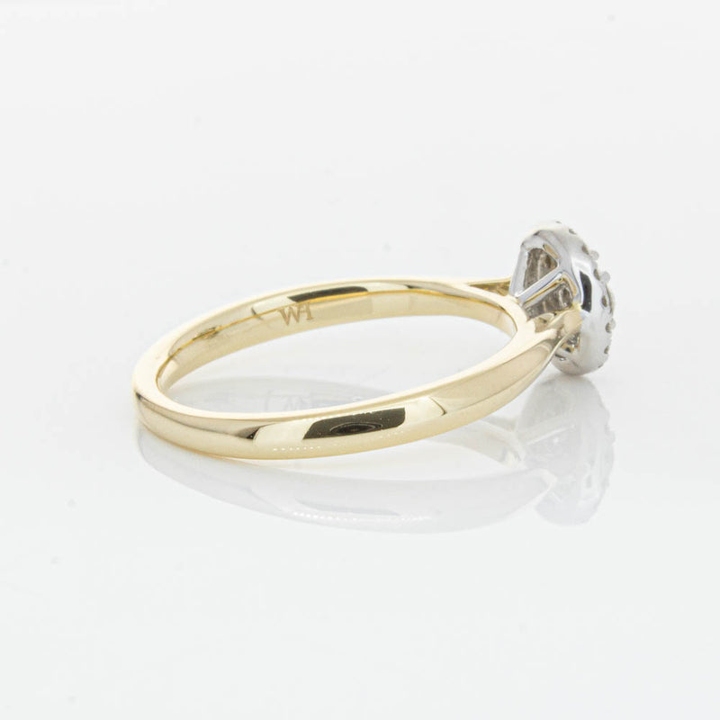 14ct Yellow Gold Diamond Mini Saturn Ring-Ring-Walker & Hall