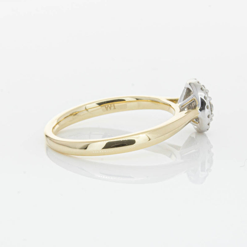 14ct Yellow Gold Diamond Mini Saturn Ring-Ring-Walker & Hall