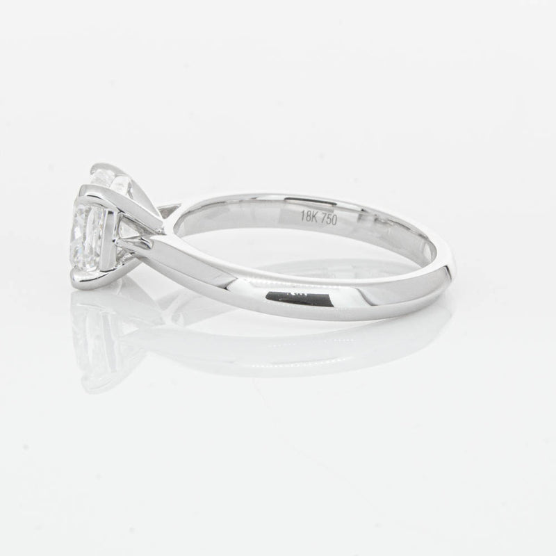 18ct White Gold 2.01ct Cushion Cut Diamond Venetian Ring-Ring-Walker & Hall