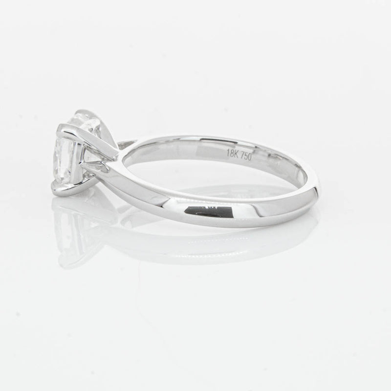 18ct White Gold 2.01ct Cushion Cut Diamond Venetian Ring-Ring-Walker & Hall