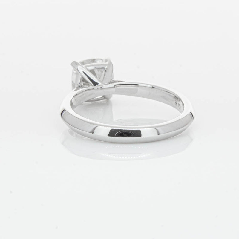 18ct White Gold 2.01ct Cushion Cut Diamond Venetian Ring-Ring-Walker & Hall