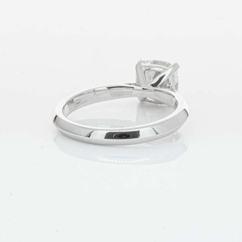 18ct White Gold 2.01ct Cushion Cut Diamond Venetian Ring-Ring-Walker & Hall