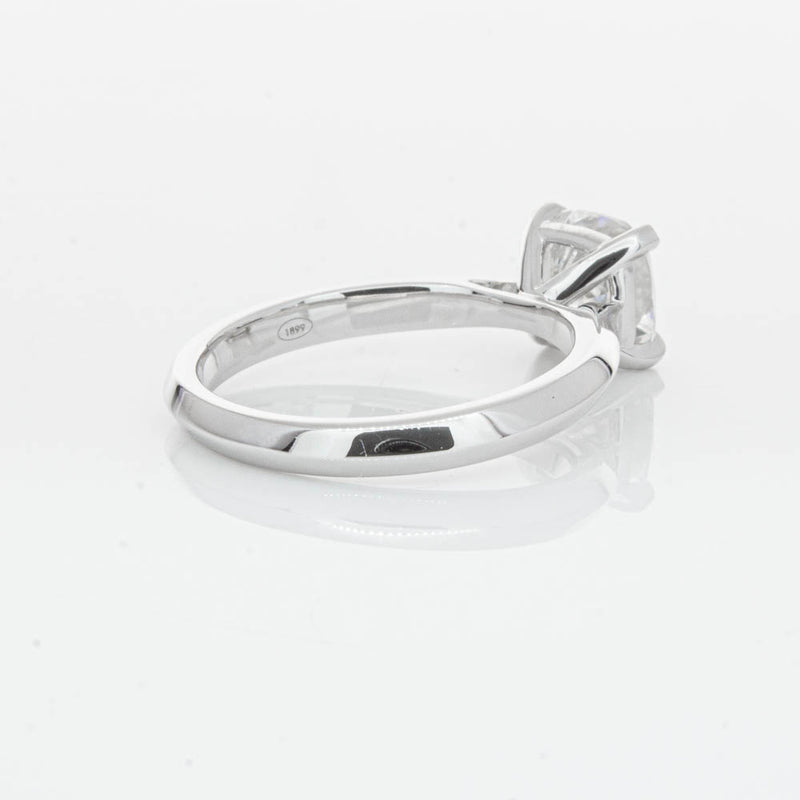 18ct White Gold 2.01ct Cushion Cut Diamond Venetian Ring-Ring-Walker & Hall