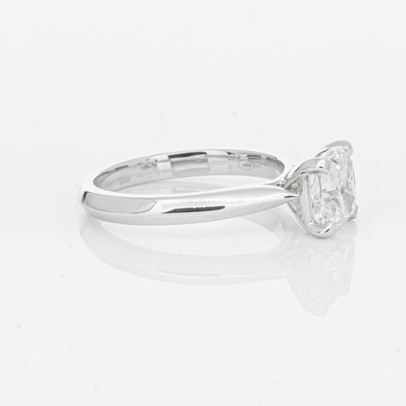 18ct White Gold 2.01ct Cushion Cut Diamond Venetian Ring-Ring-Walker & Hall