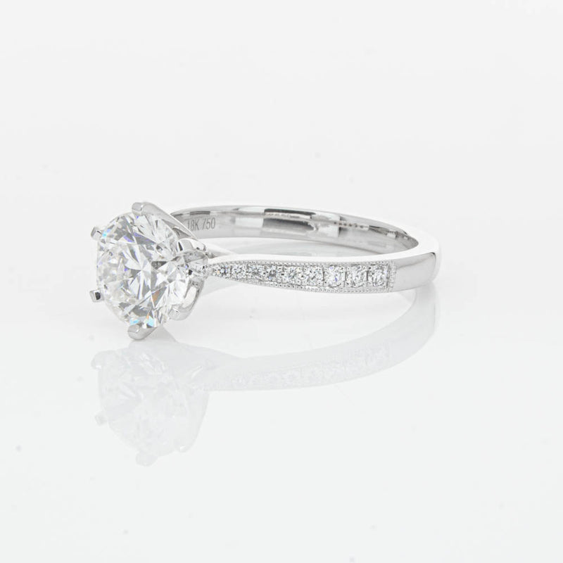 18ct White Gold 1.50ct Diamond Zenith Ring-Ring-Walker & Hall