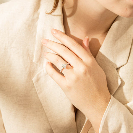 18ct White Gold 1.50ct Diamond Zenith Ring-Ring-Walker & Hall