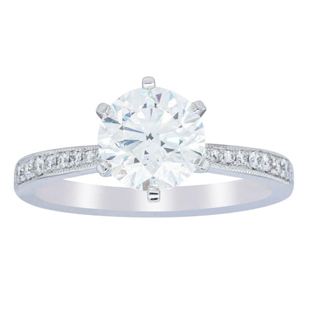 18ct White Gold 1.50ct Diamond Zenith Ring-Ring-Walker & Hall