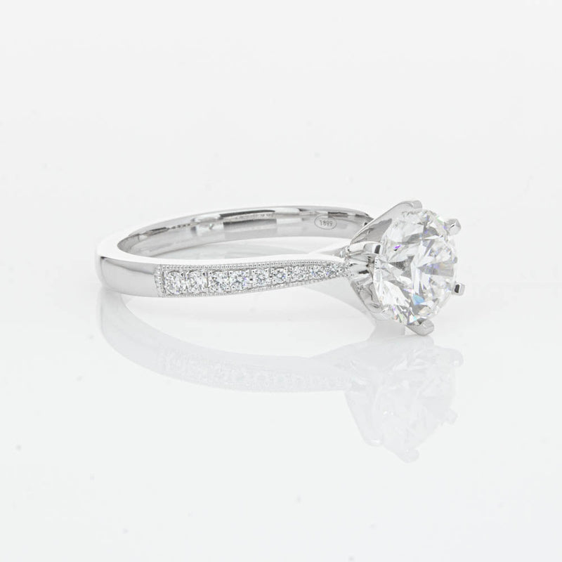 18ct White Gold 1.50ct Diamond Zenith Ring-Ring-Walker & Hall