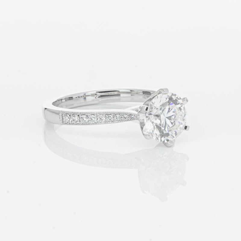 18ct White Gold 1.50ct Diamond Zenith Ring-Ring-Walker & Hall