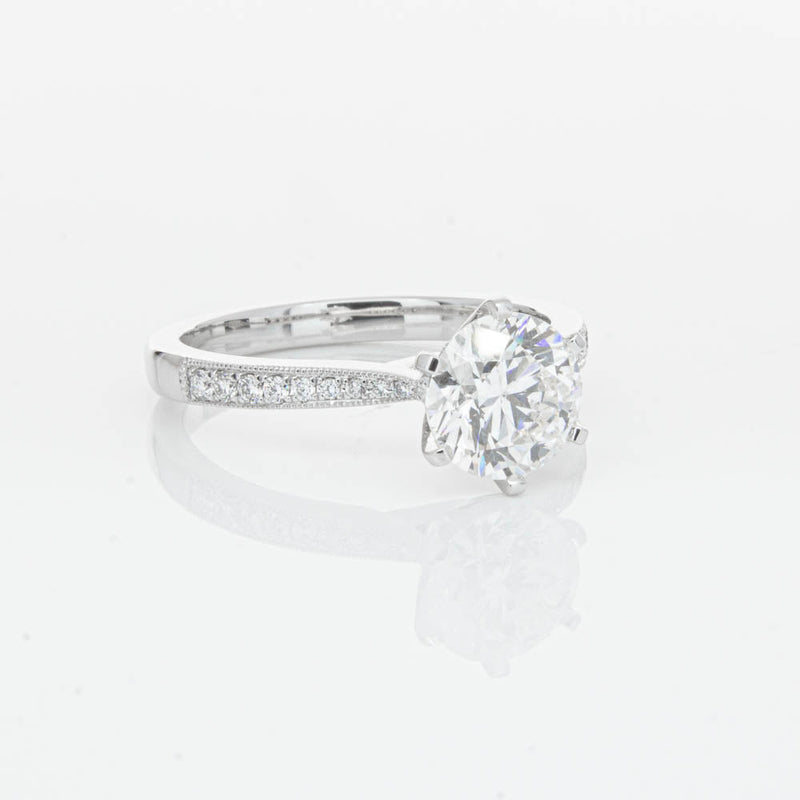 18ct White Gold 1.50ct Diamond Zenith Ring-Ring-Walker & Hall