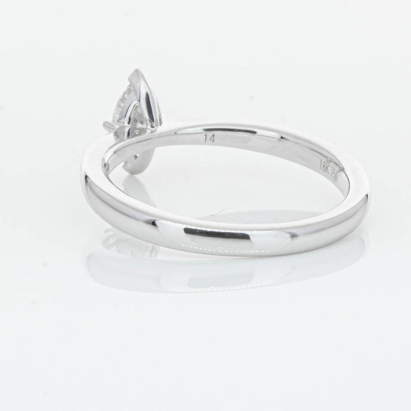 18ct White Gold .50ct Marquise Cut Diamond Royale Ring-Ring-Walker & Hall