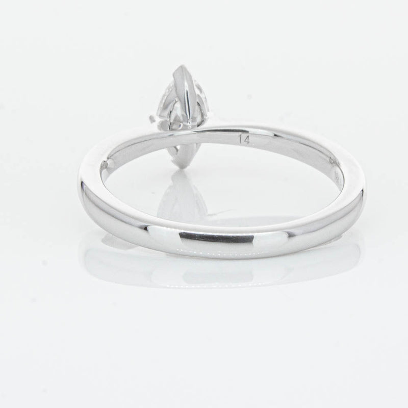 18ct White Gold .50ct Marquise Cut Diamond Royale Ring-Ring-Walker & Hall
