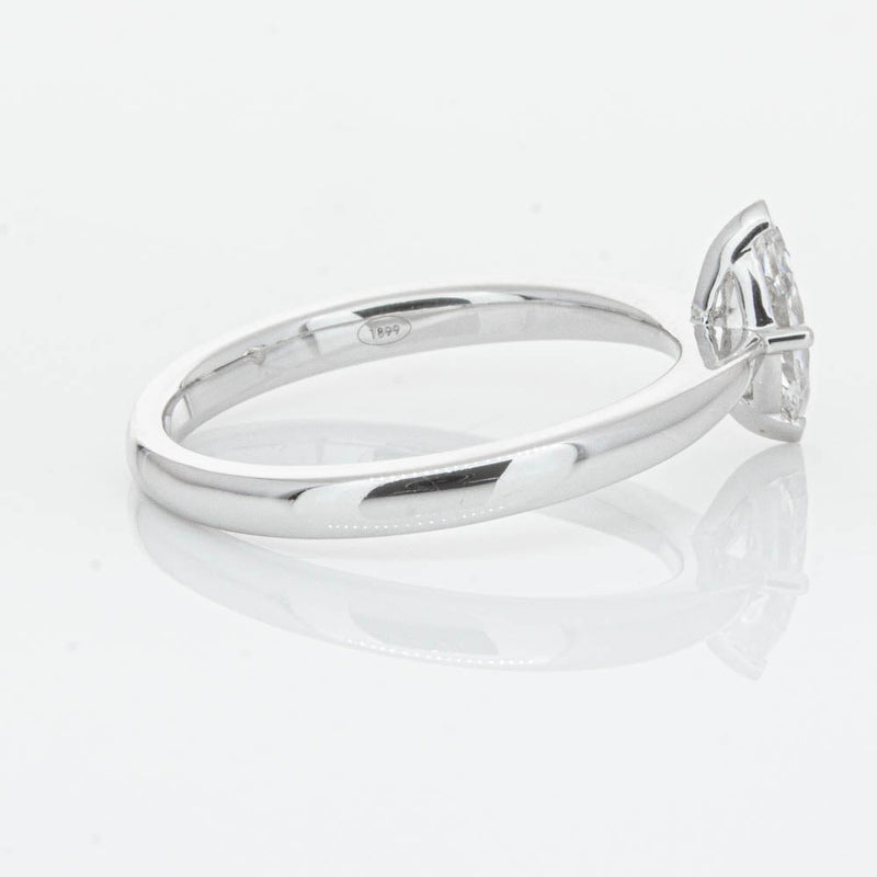 18ct White Gold .50ct Marquise Cut Diamond Royale Ring-Ring-Walker & Hall