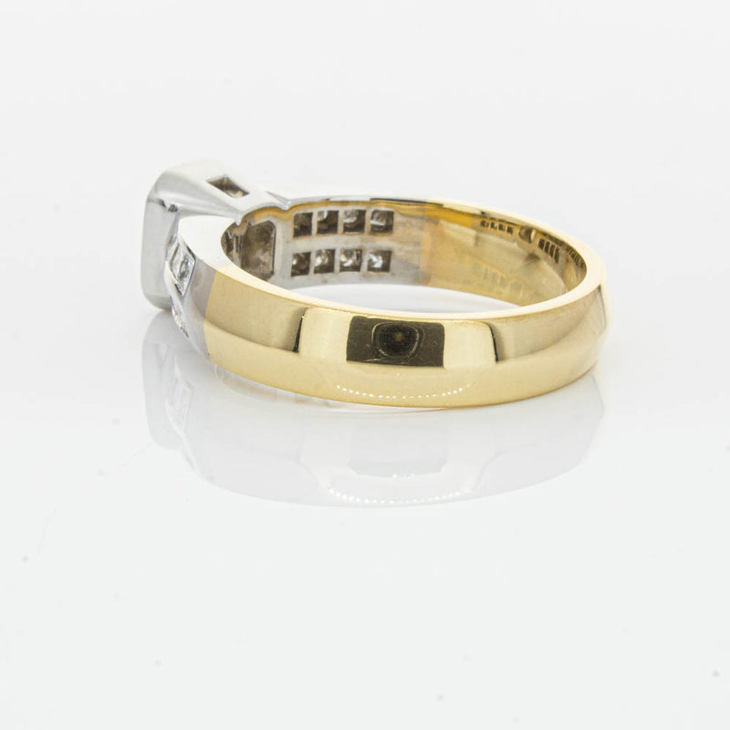 Deja Vu 18ct Yellow Gold 1.40ct Radiant Cut Diamond Ring-Ring-Walker & Hall