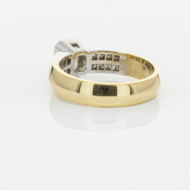 Deja Vu 18ct Yellow Gold 1.40ct Radiant Cut Diamond Ring-Ring-Walker & Hall