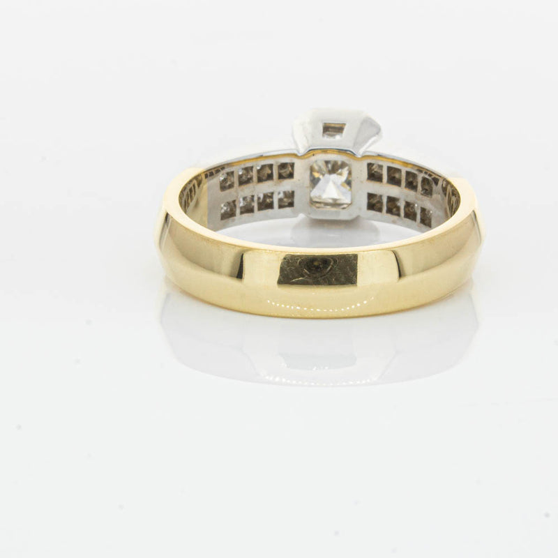 Deja Vu 18ct Yellow Gold 1.40ct Radiant Cut Diamond Ring-Ring-Walker & Hall