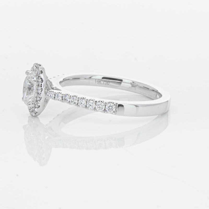 18ct White Gold .50ct Oval Cut Diamond Lola Ring-Ring-Walker & Hall