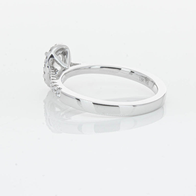 18ct White Gold .50ct Oval Cut Diamond Lola Ring-Ring-Walker & Hall