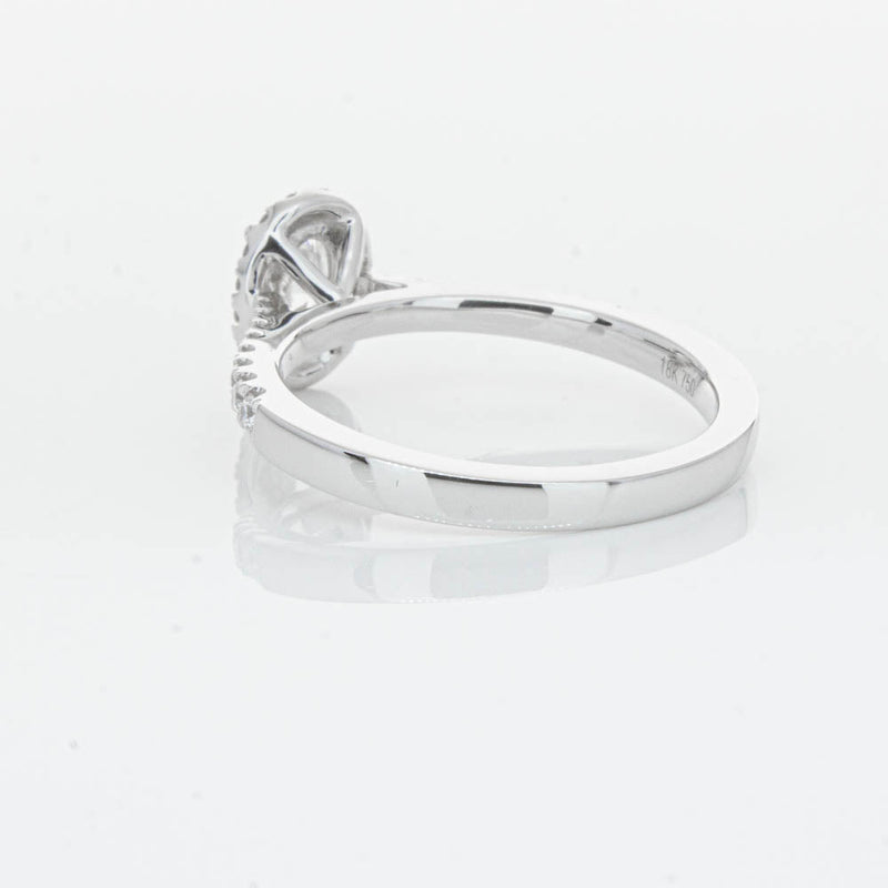 18ct White Gold .50ct Oval Cut Diamond Lola Ring-Ring-Walker & Hall