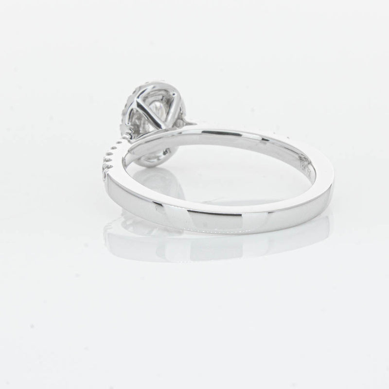18ct White Gold .50ct Oval Cut Diamond Lola Ring-Ring-Walker & Hall