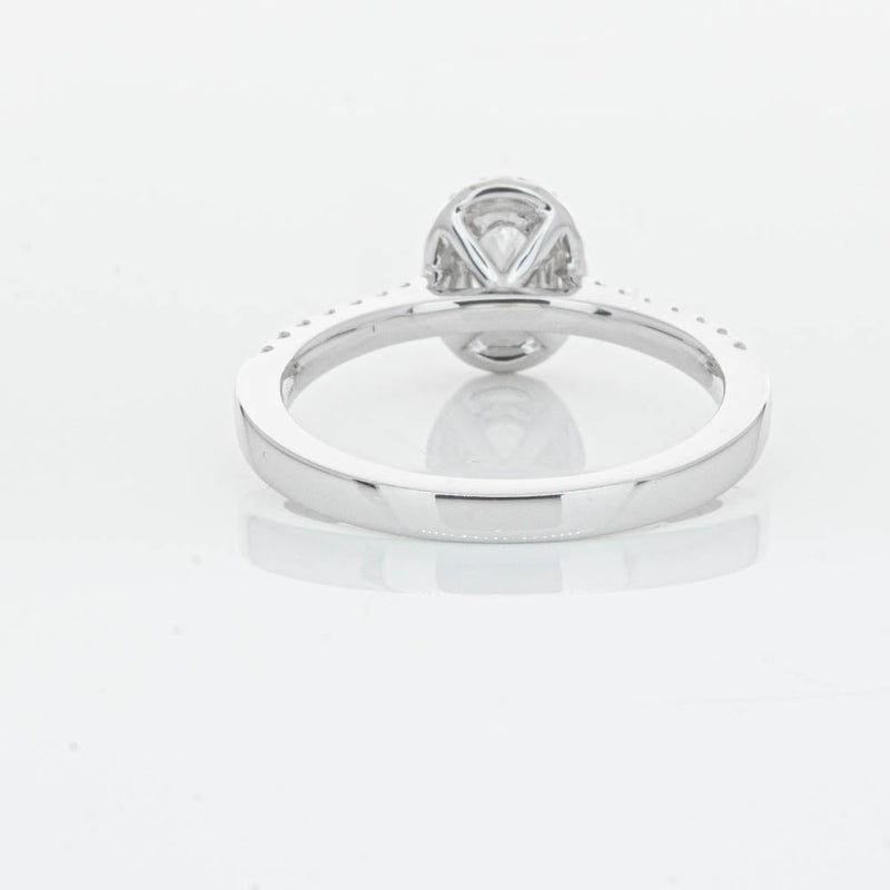 18ct White Gold .50ct Oval Cut Diamond Lola Ring-Ring-Walker & Hall