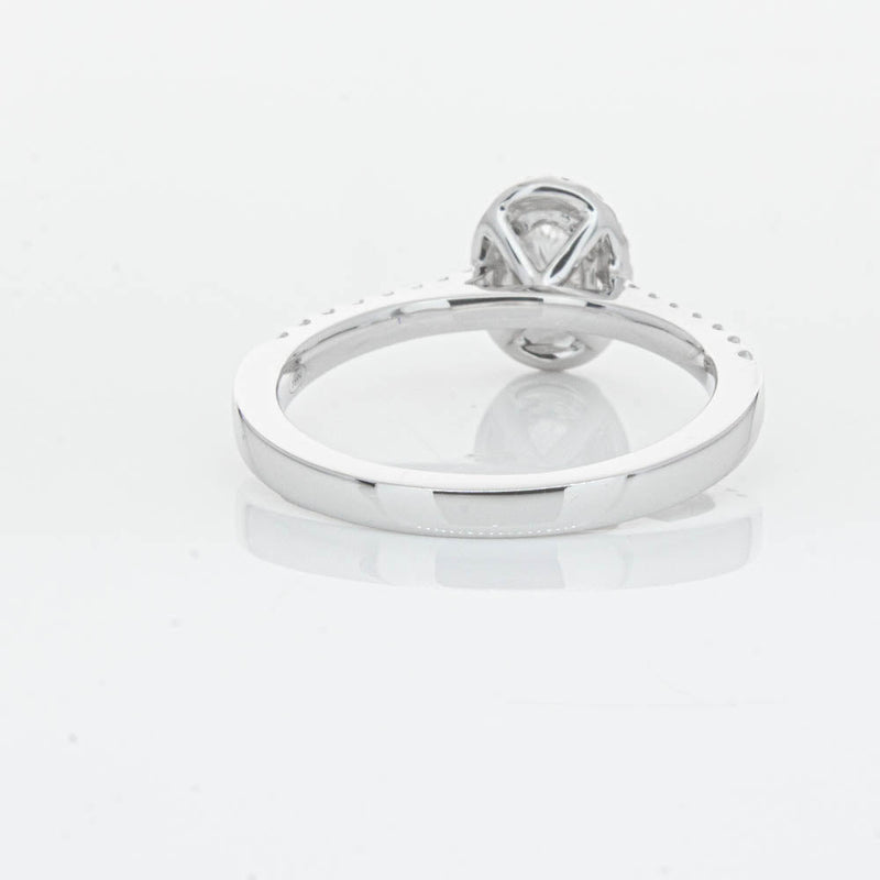 18ct White Gold .50ct Oval Cut Diamond Lola Ring-Ring-Walker & Hall