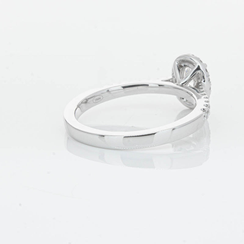 18ct White Gold .50ct Oval Cut Diamond Lola Ring-Ring-Walker & Hall