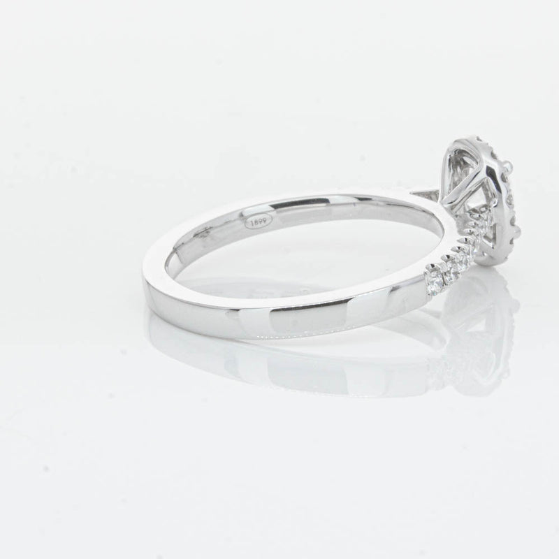 18ct White Gold .50ct Oval Cut Diamond Lola Ring-Ring-Walker & Hall