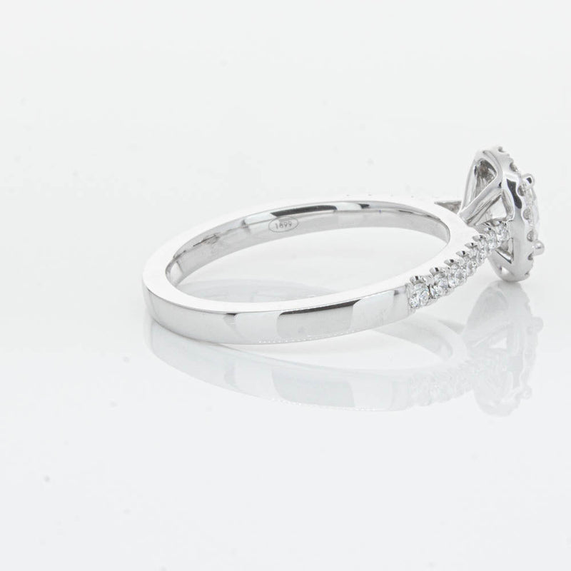 18ct White Gold .50ct Oval Cut Diamond Lola Ring-Ring-Walker & Hall