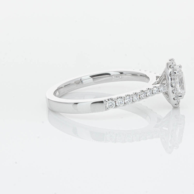 18ct White Gold .50ct Oval Cut Diamond Lola Ring-Ring-Walker & Hall