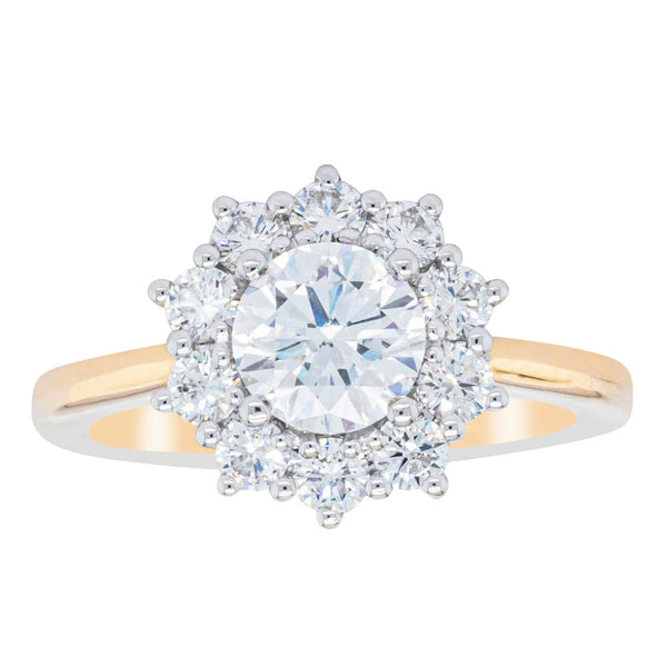 18ct White Gold 1.00ct Diamond Belle Ring - Ring - Walker & Hall