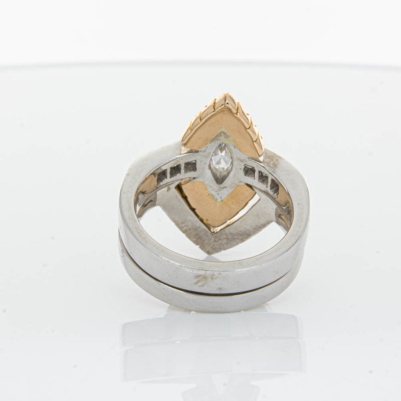 Deja Vu 18ct White Gold Diamond & Pink Sapphire Ring & Band-Ring-Walker & Hall