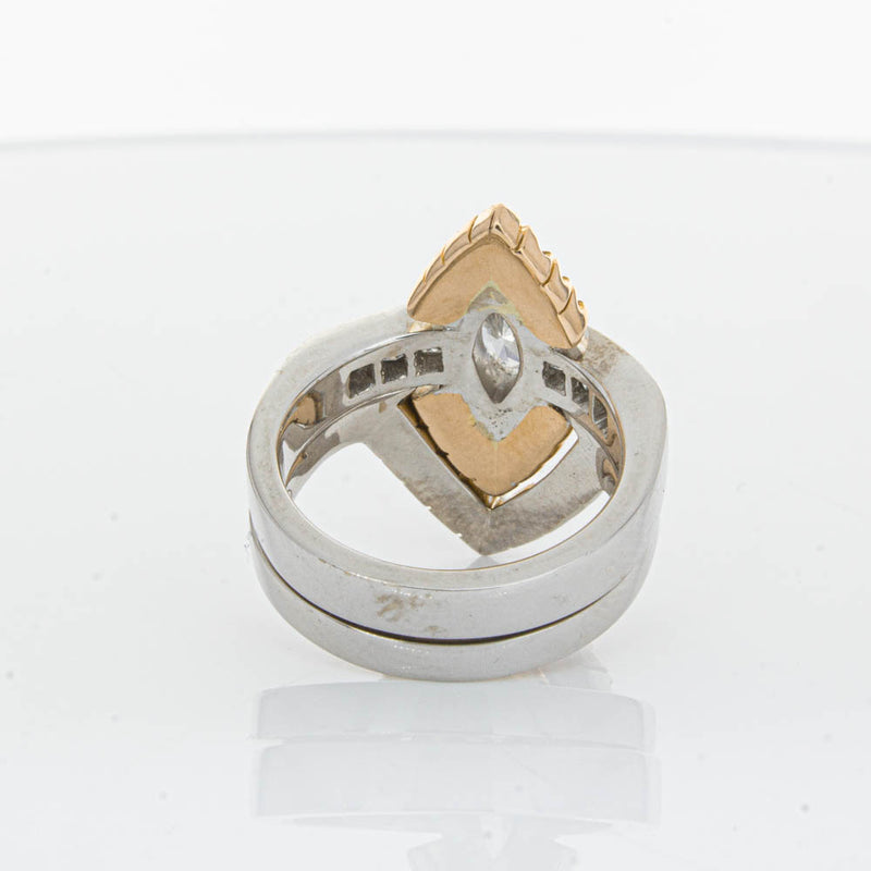 Deja Vu 18ct White Gold Diamond & Pink Sapphire Ring & Band-Ring-Walker & Hall