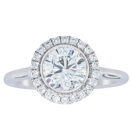 18ct White Gold 1.30ct Diamond Isla Ring-Ring-Walker & Hall