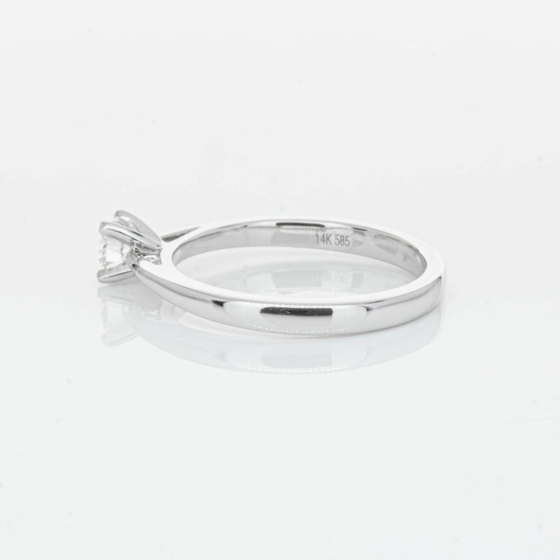 14ct White Gold .30ct Diamond Luna Ring-Ring-Walker & Hall