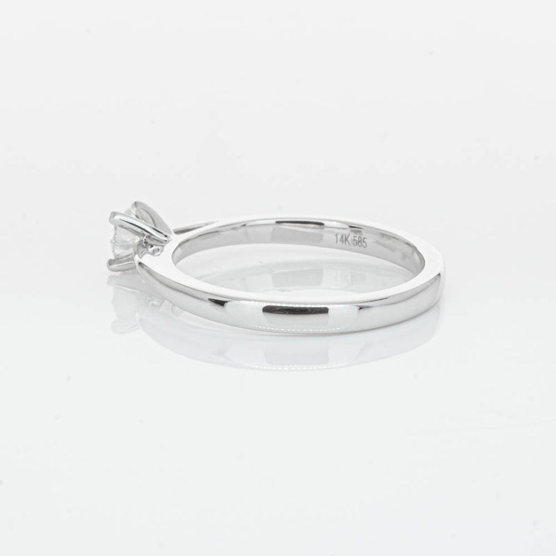 14ct White Gold .30ct Diamond Luna Ring-Ring-Walker & Hall