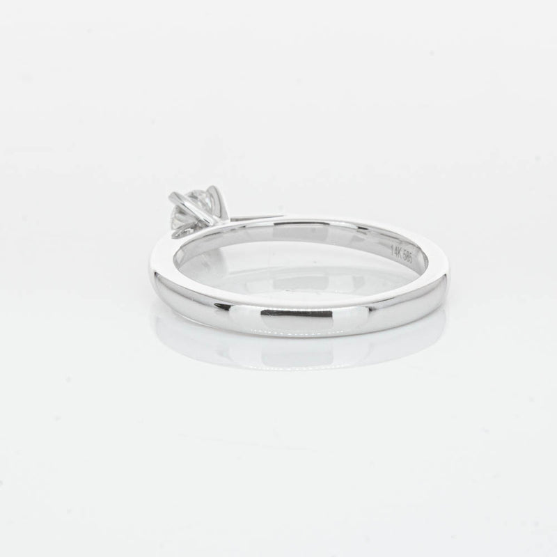 14ct White Gold .30ct Diamond Luna Ring-Ring-Walker & Hall